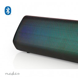 Nedis Altoparlante Bluetooth® cassa bombox portatile batteria 6 ore 18watt rgb