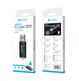 Unico Lettore SD Card USB 2.0 Plug and Play Trasmissione Dati OTG Micro SD Nero