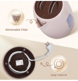 Aigostar Bollitore Elettrico 1.2L 2200W Senza BPA Panna Cioccolato