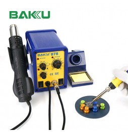 BAKU BK878 STAZIONE SALDANTE E PISTOLA TERMICA ARIA CALDA PROFESSIONALE 400W