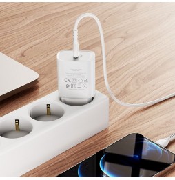 Hoco N14 Caricabatteria Rete Type C Pd 20w Fast Charge Iphone Eu Bianco