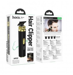 Hoco HP22 Tagliacapelli Professionale 7000 Rpm Lame 45 Gradi 3 Ore Nero