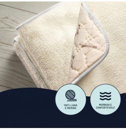 Imetec Scaldasonno Adapto 16628 100% Lana e Merino Singolo 150×80 cm 6 Temperature + Timer