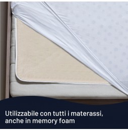 Imetec Scaldasonno Adapto 16628 100% Lana e Merino Singolo 150×80 cm 6 Temperature + Timer