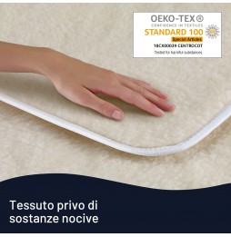 Imetec Scaldasonno Adapto 16628 100% Lana e Merino Singolo 150×80 cm 6 Temperature + Timer
