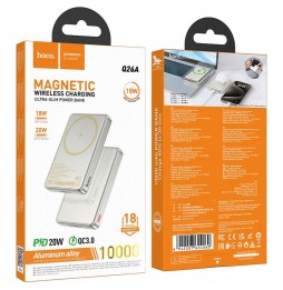 Hoco Q26A Powerbank 10000 Mah Magsafe Pd Qc 20w Ricarica Wireless Oro