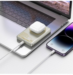 Hoco Q26A Powerbank 10000 Mah Magsafe Pd Qc 20w Ricarica Wireless Oro