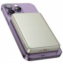 Hoco Q26A Powerbank 10000 Mah Magsafe Pd Qc 20w Ricarica Wireless Oro