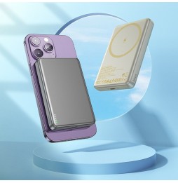 Hoco Q26A Powerbank 10000 Mah Magsafe Pd Qc 20w Ricarica Wireless Oro