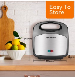 Aigostar Rubik Piastra Sandwich 3 in 1 800W Waffle Toast Grill Antiaderente