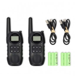 Nedis Set walkie-talkie Radio ricetrasmittenti PMR 10 km Uso libero senza licenza