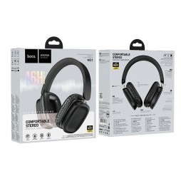 Hoco W51 Cuffie Wireless Bluetooth 5.3 Bassi Profondi SD AUX Pieghevoli Nere