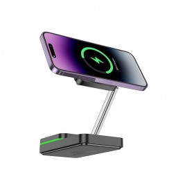 Hoco CQ10 Stazione Di Ricarica Fast 3 In 1 Magsafe 15w Iphone Iwatch E Airpods