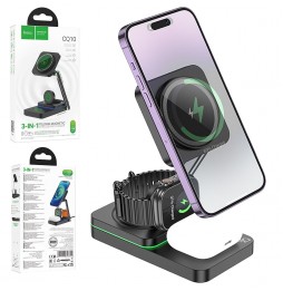 Hoco CQ10 Stazione Di Ricarica Fast 3 In 1...