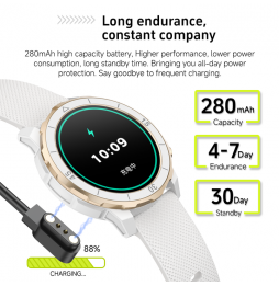 Unico Smartwatch SW2213 Bianco Gold Chiamata HD 1.27'' Cardio Sport 100+ Modalità