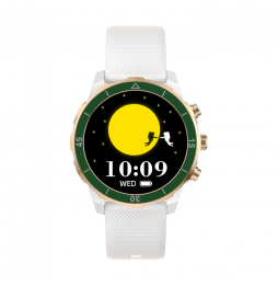 Unico Smartwatch SW2213 Bianco Gold Chiamata HD 1.27'' Cardio Sport 100+ Modalità