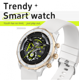 Unico Smartwatch SW2213 Bianco Gold Chiamata HD 1.27'' Cardio Sport 100+ Modalità