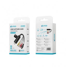 Unico Scheda Acquisizione Video USB Grabber Analogica Digitale RCA S-Video PC