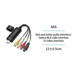 Unico Scheda Acquisizione Video USB Grabber Analogica Digitale RCA S-Video PC