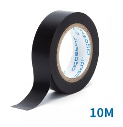 Aigostar Nastro Isolante in PVC alta qualità 10 pezzi colore nero 10 metri