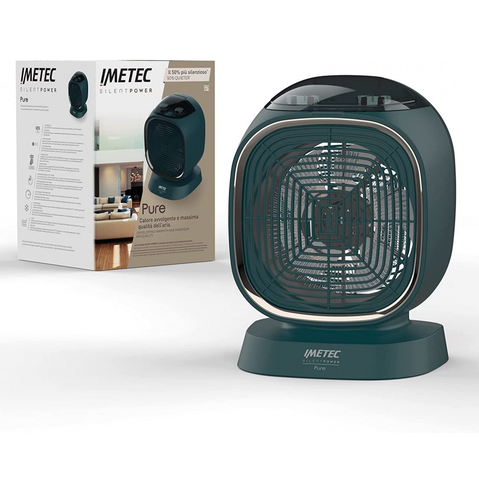 Termoventilatore Potenza 2200 Watt 4 livelli IP21 termostato e timer Imetec 4031