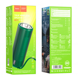 Hoco HC11 Flip Bluetooth 5.0 10W 2H FM USB Torcia 1200 mAh Verde