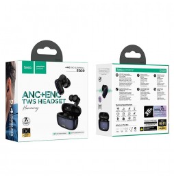 Hoco EQ20 Auricolari Tws Anc Enc Bt 5.4 7 Ore 400mah Doppio Blu