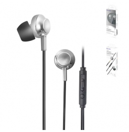 Unico EP1213 Cuffie Auricolari In-Ear Con Microfono Bassi Profondi E Potenti Filo Nero