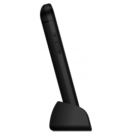 Saiet PRONTO MAX – Cellulare per Anziani con Tasti Grandi, SOS, Tasti Parlanti e Base di Ricarica Nero