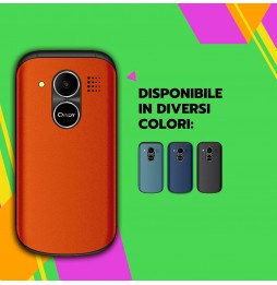 Saiet Candy – Cellulare a Conchiglia per Anziani con Tasti Grandi, SOS, Dual SIM e Ricarica Type-C Corallo