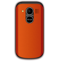 Saiet Candy – Cellulare a Conchiglia per Anziani con Tasti Grandi, SOS, Dual SIM e Ricarica Type-C Corallo