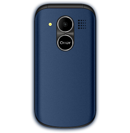 Saiet Candy – Cellulare a Conchiglia per Anziani con Tasti Grandi, SOS, Dual SIM e Ricarica Type-C Blu