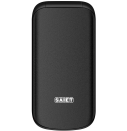 Saiet Candy – Cellulare a Conchiglia per Anziani con Tasti Grandi, SOS, Dual SIM e Ricarica Type-C Nero