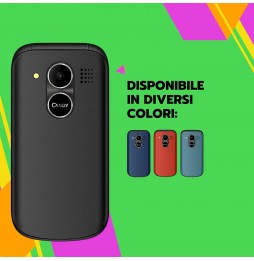 Saiet Candy – Cellulare a Conchiglia per Anziani con Tasti Grandi, SOS, Dual SIM e Ricarica Type-C Nero