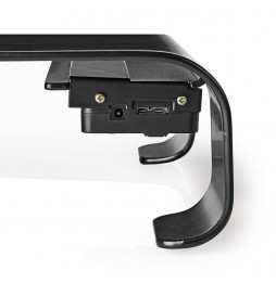 Nedis Supporto ergonomico Multifunzione con hub USB 3.0 a 4 Porte, Colore: Nero