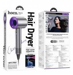 Hoco HP11 PLUS Asciugacapelli Professionale 1600W 110000 Giri Ioni 9 Selezioni