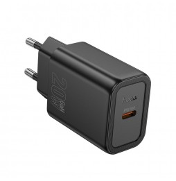 Hoco N60 Caricabatterie Rete USB-C Power Delivery 20W Quick Charge Nero