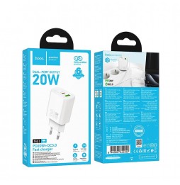 Hoco N61 Caricatore Muro 20w Pd Qc Usb C Usb A Fast Charge Pro