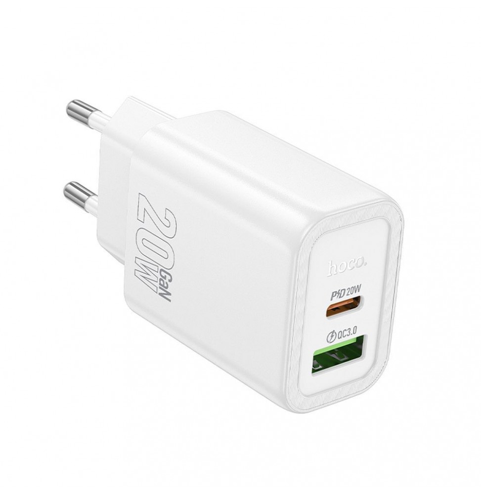 Hoco N61 Caricatore Muro 20w Pd Qc Usb C Usb A Fast Charge Pro