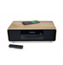 Thomson MIC300IDABBT Hi-Fi 60W DAB+ Bluetooth CD USB Ricarica Wireless Legno