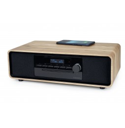 Thomson MIC300IDABBT Hi-Fi 60W DAB+ Bluetooth CD USB Ricarica Wireless Legno
