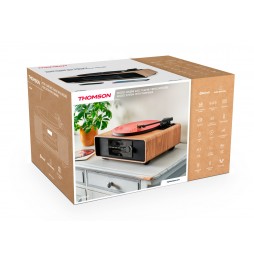 Thomson MIC300TT Stereo Hi-Fi 60W Giradischi Bluetooth CD MP3 USB Radio FM