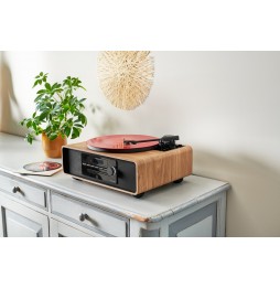 Thomson MIC300TT Stereo Hi-Fi 60W Giradischi Bluetooth CD MP3 USB Radio FM