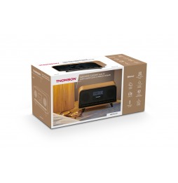 Thomson RT850BT Radio Sveglia Vintage Legno Bluetooth 5.3 30W FM USB-C AUX