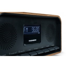 Thomson RT850BT Radio Sveglia Vintage Legno Bluetooth 5.3 30W FM USB-C AUX