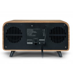 Thomson RT850BT Radio Sveglia Vintage Legno Bluetooth 5.3 30W FM USB-C AUX