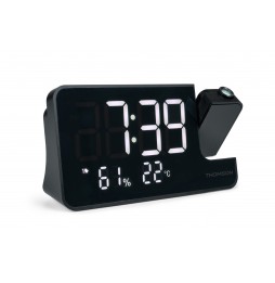 Thomson CP100T Radiosveglia Proiettore Display 8" Temperatura Umidità USB-C Nero