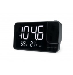 Thomson CP100T Radiosveglia Proiettore Display 8" Temperatura Umidità USB-C Nero