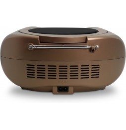 MOOOV Boombox Radio FM Lettore CD MP3 USB Dynamic Bass Boost Copper & Black