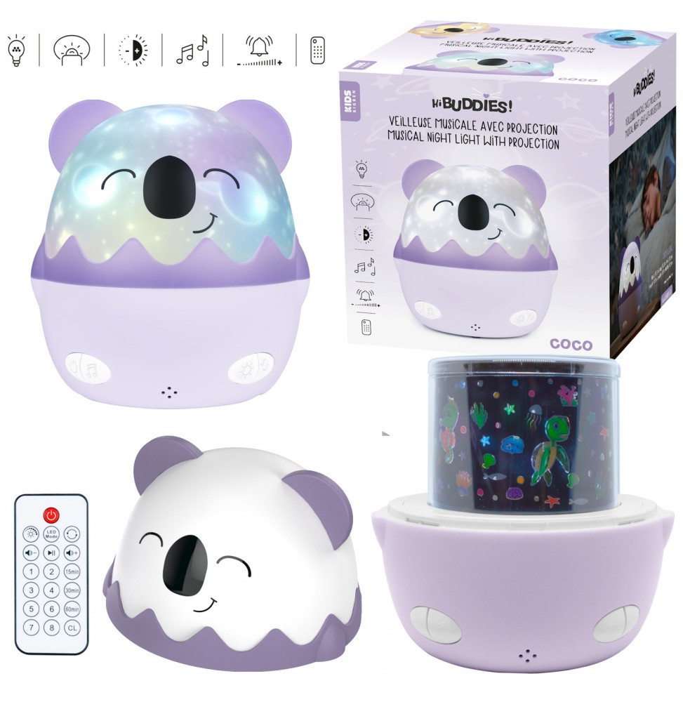 Bigben Kids Coco Luce Notturna Musicale Per Bambini Con Proiezione Ricaricabile